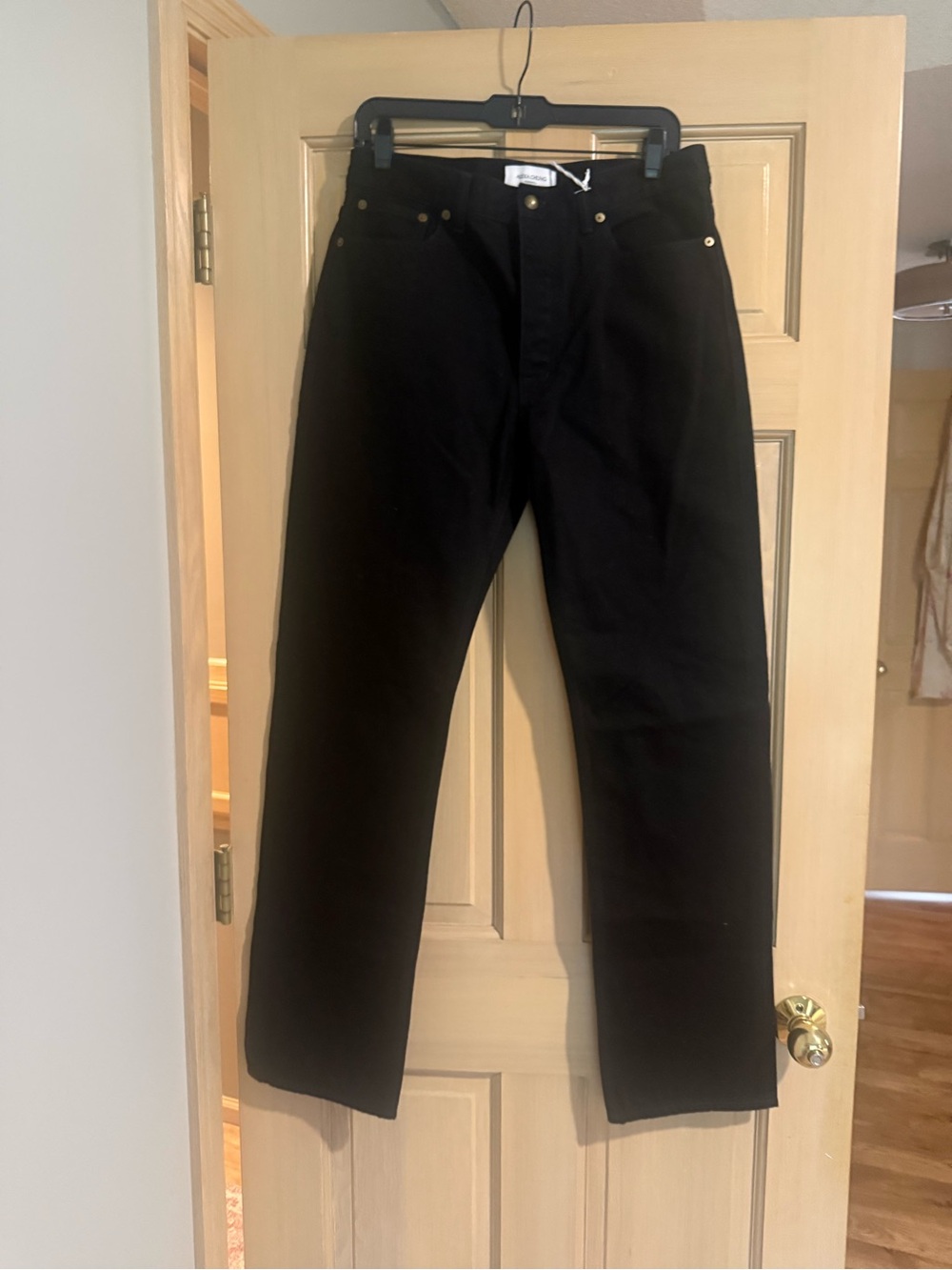 Madewell Men's Black Straight Jeans